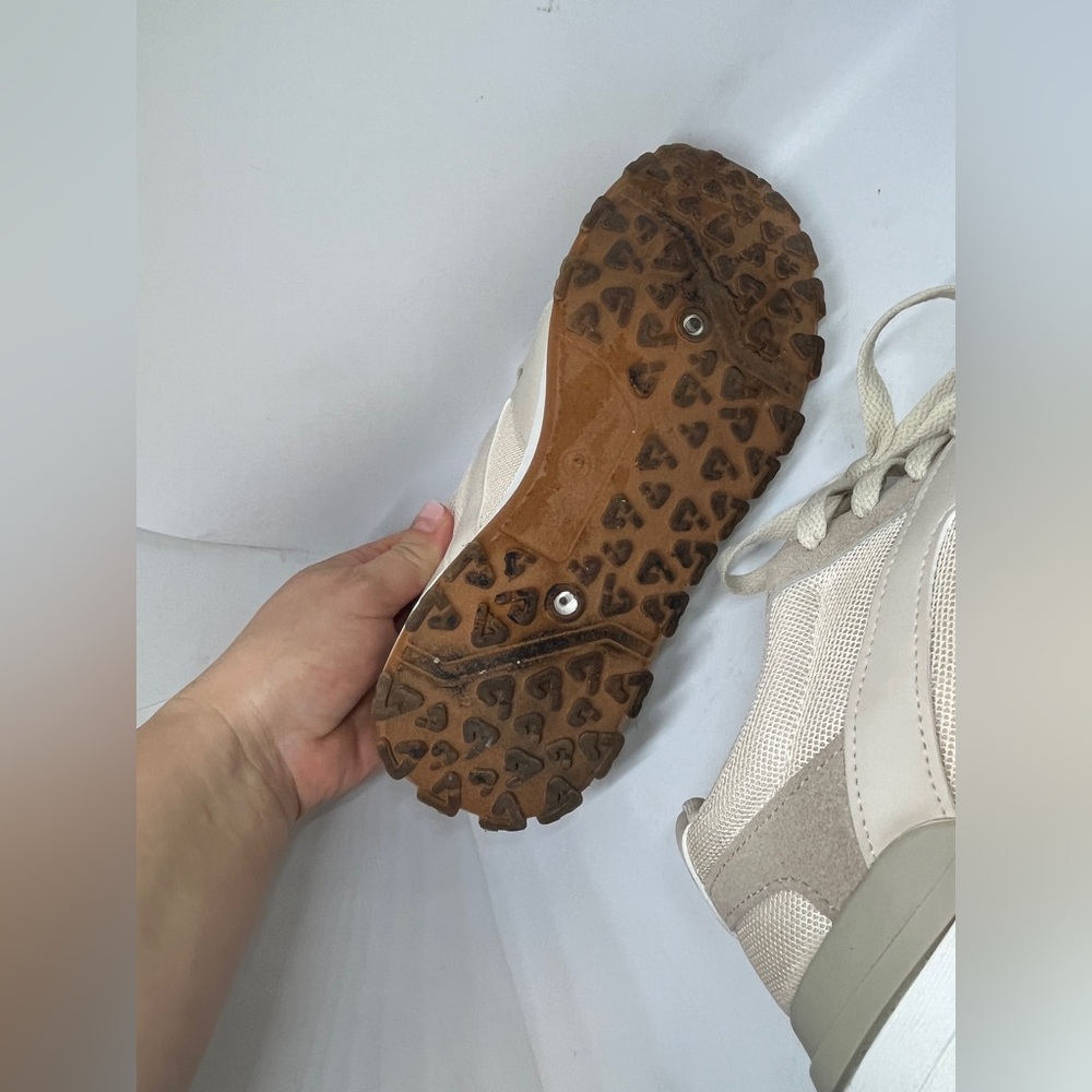 Rachel Zoe Sophie Tan Cream Lace Up Fashion Sneakers US Size 9 - Picture 7 of 13